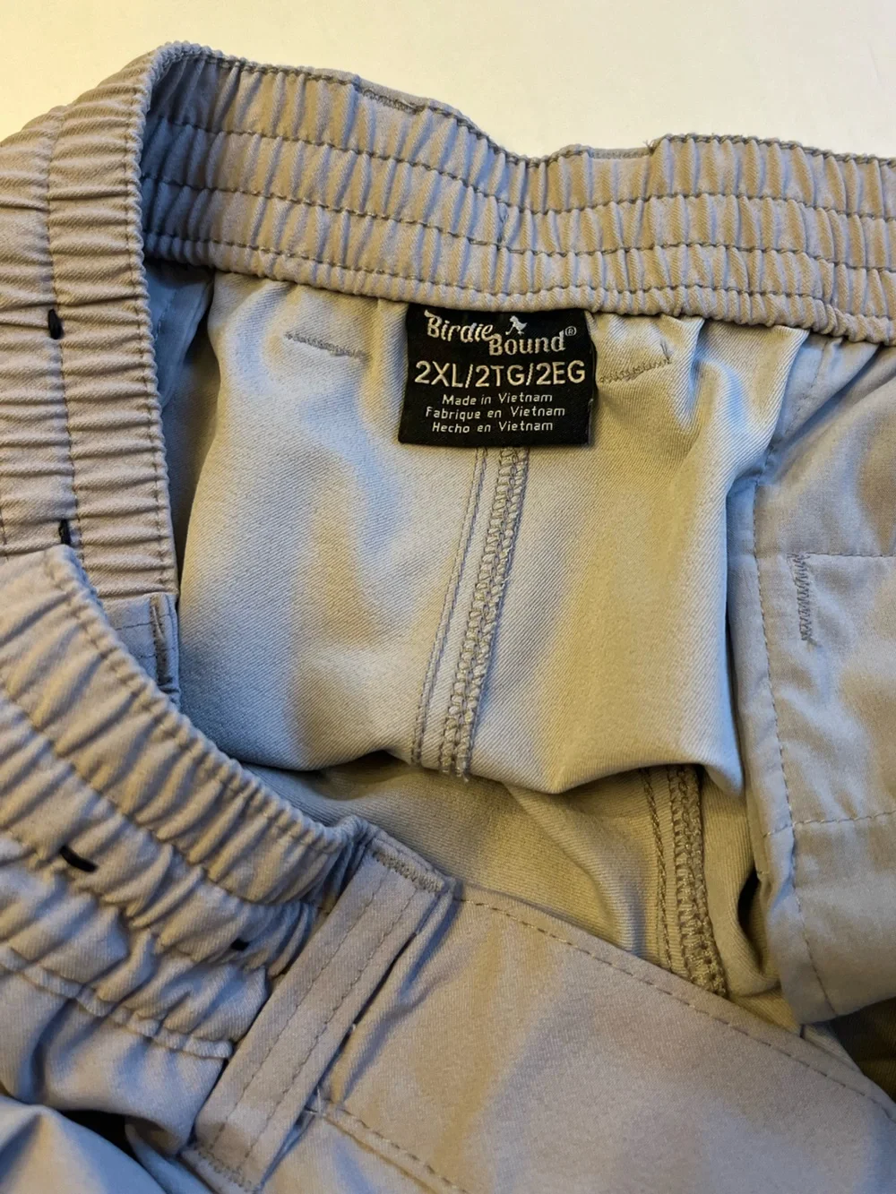 Birdie Bound Gray Performance Golf Pull On Elastic Waist Jogger Pants 2XL